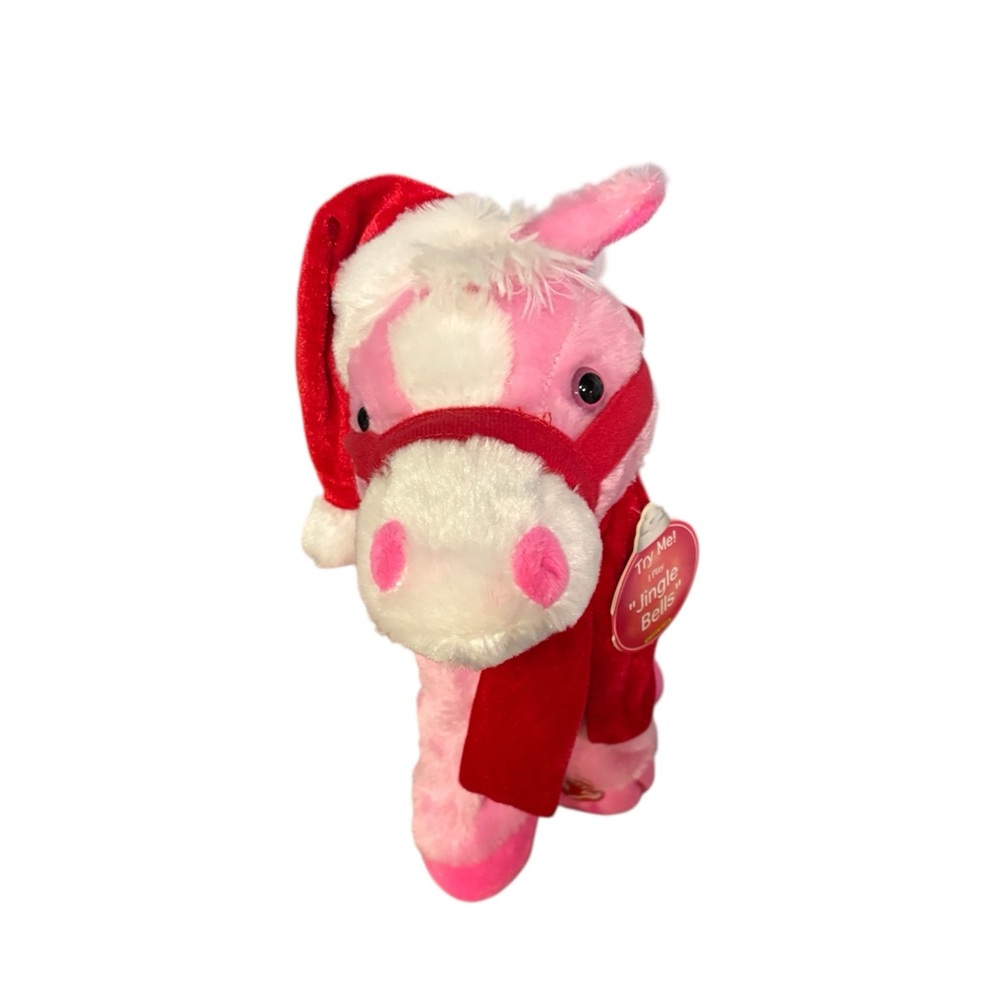 NWT Pink Plush Dancing Pony